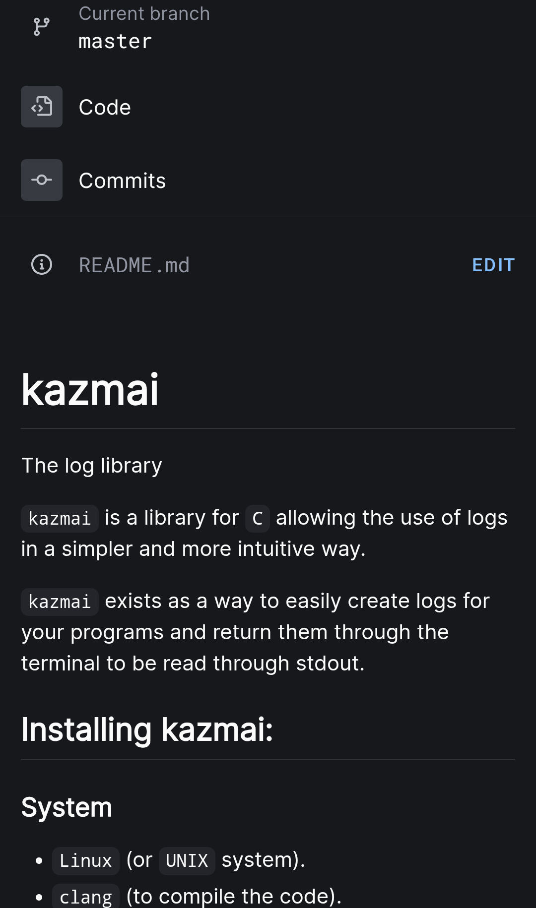 Kazmai GitHub repository