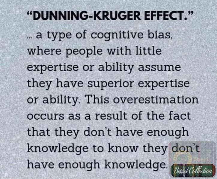 The Kruger-Dunning effect