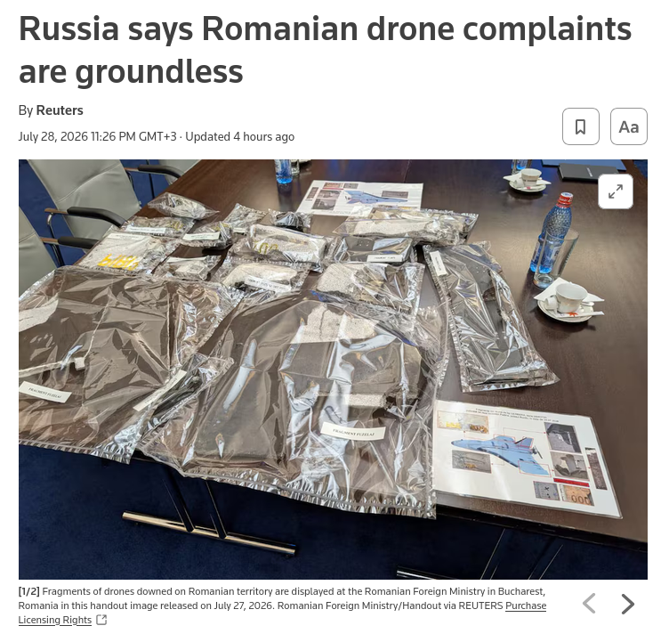 The Russian Foreign Ministry dismissed Romanian claims of airspace violations by Russian drones as unfounded and vowed to respond to the expulsion of a Russian diplomat by Bucharest. #Russia #EU #Romania