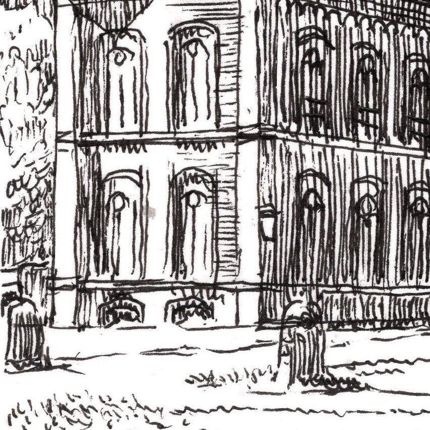 Archives de la Ville et du CPAS de La Louvière. Dessin-détail 1