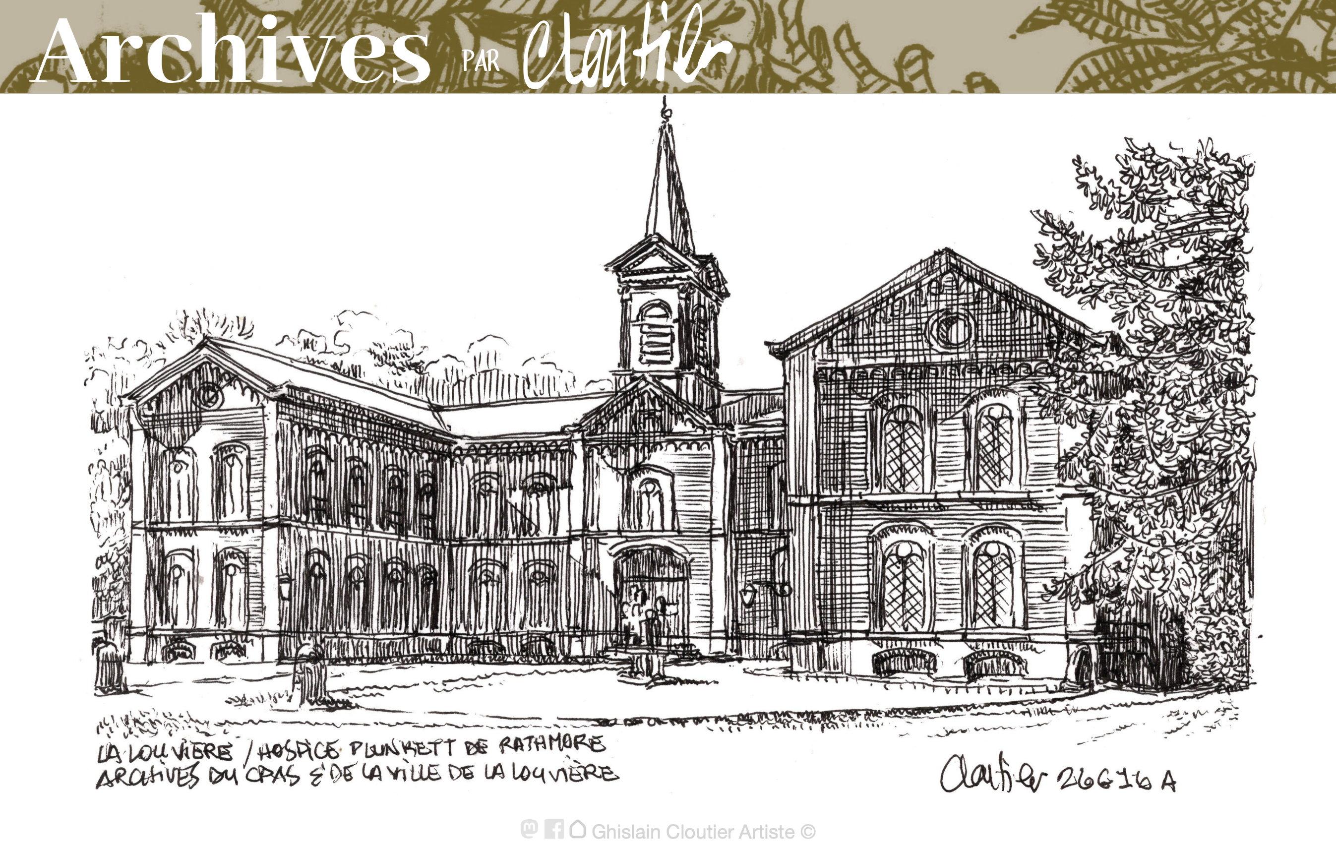 Archives de la Ville et du CPAS de La Louvière. Dessin