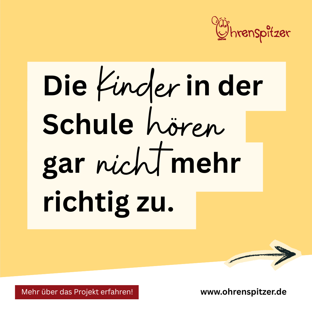 Die Kinder in der Schule hören gar nicht mehr richtig zu.