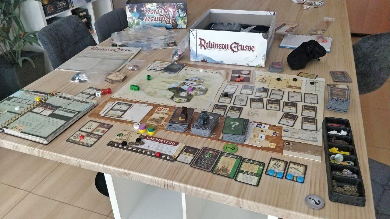 Primera partida en solitario en la ofi. Robinson, aventuras en la isla maldita!