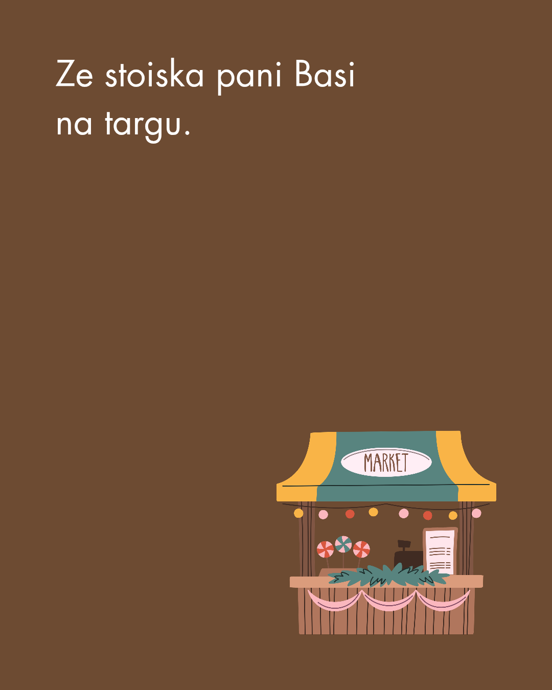 Ze stoiska pani Basi na targu.