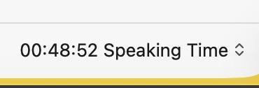 almost 49 minutes speaking time
