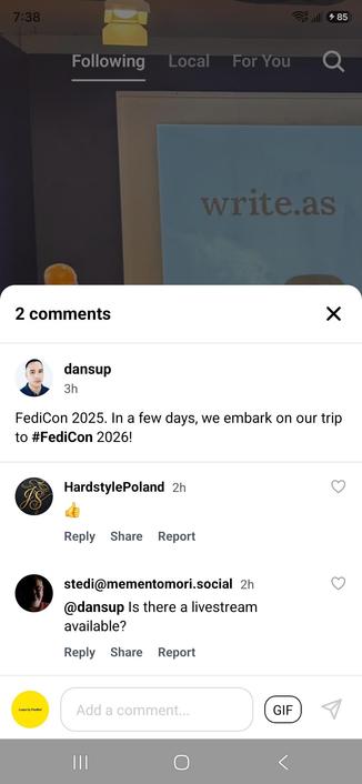 Posted media