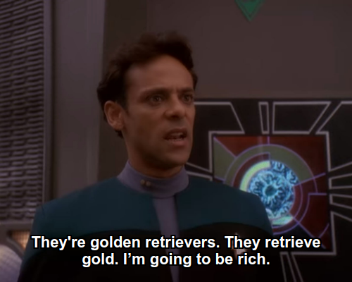 Julian:  They're golden retrievers. They retrieve gold. I’m going to be rich.