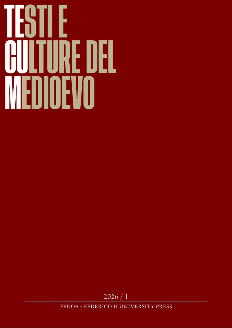 Frontespizio di TECUM. Testi e Culture del Medioevo, v. 1 n. 1 (2026)