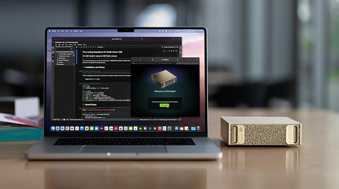 Picture of a NVIDIA DGX Spark -- a Grace Blackwell AI Supercomputer on your desk