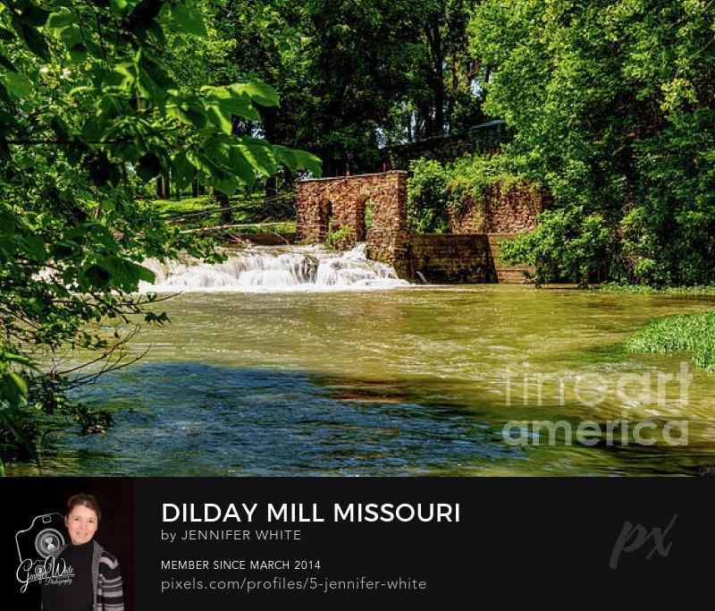 The rushing waters of Turnback Creek cascade beside the historic stone ruins of Dilday Mill, also known as Finley Mill, near Greenfield, Missouri.
https://5-jennifer-white.pixels.com/featured/dilday-mill-missouri-jennifer-white.html
@fineartamerica 
#buyintoart #photography #ozarks #wallart #ruins