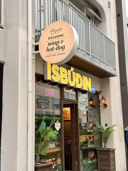 A store that is nominally an ice cream shop also purports to sell soup and hot dogs