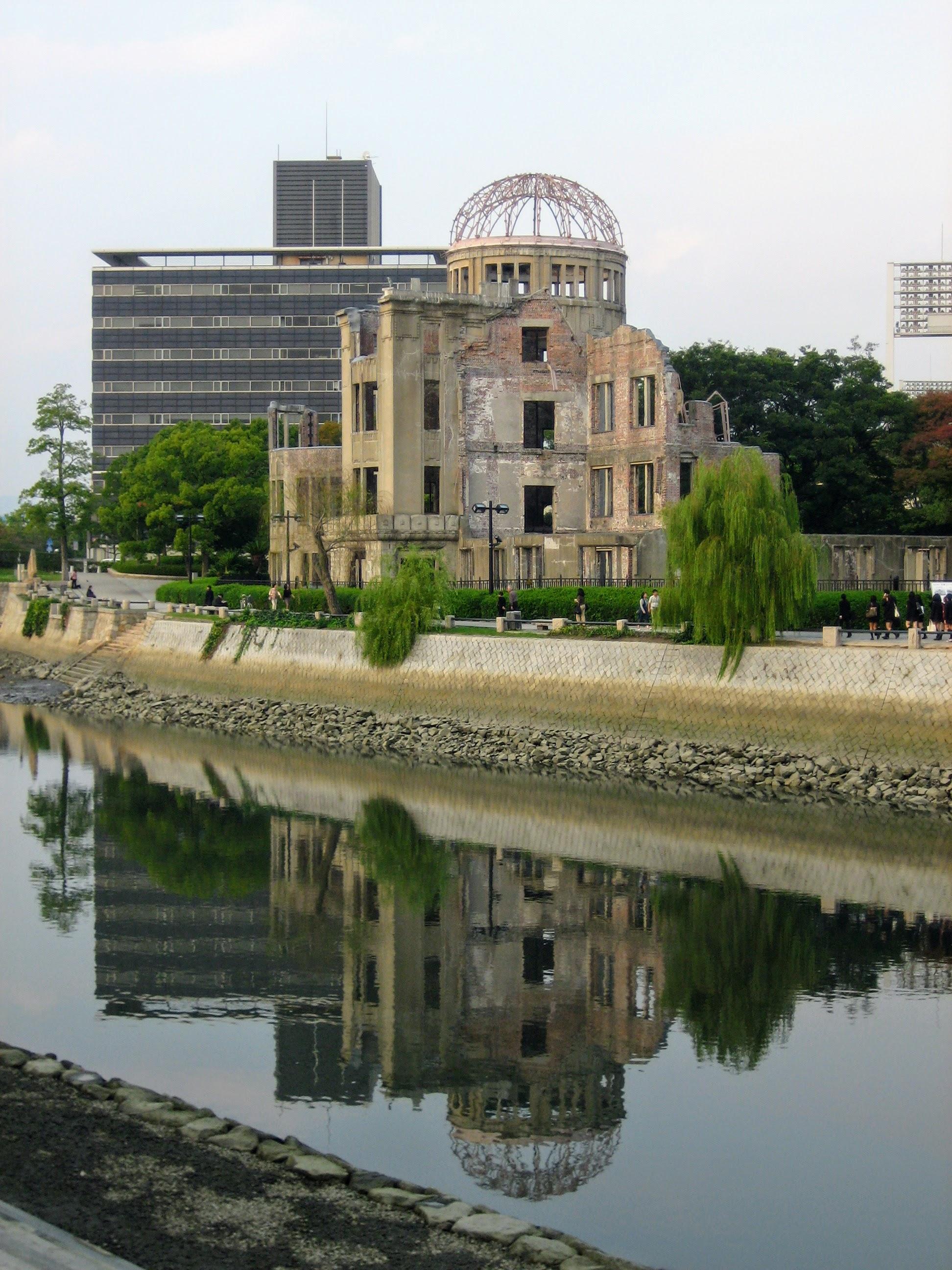 The Atomic Bomb Dome beyond the Motoyasu River.