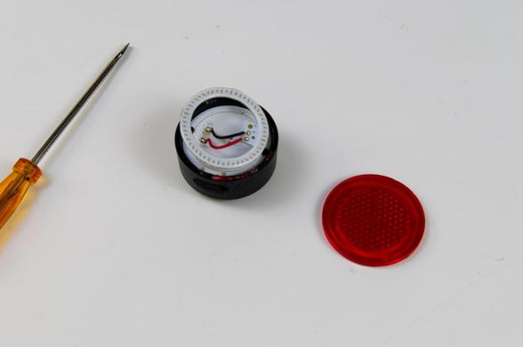 A dead (charred) bike light.