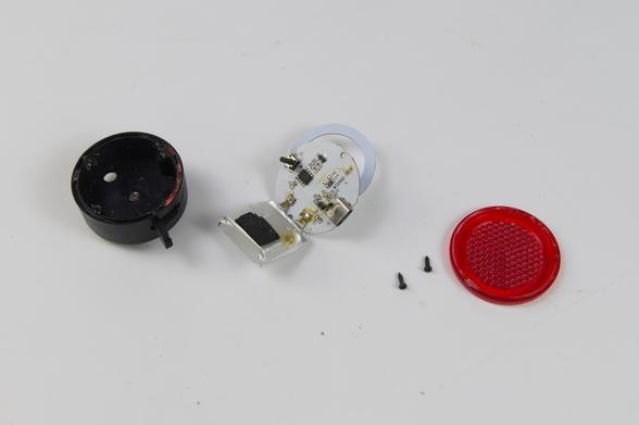 A dead (charred) bike light.