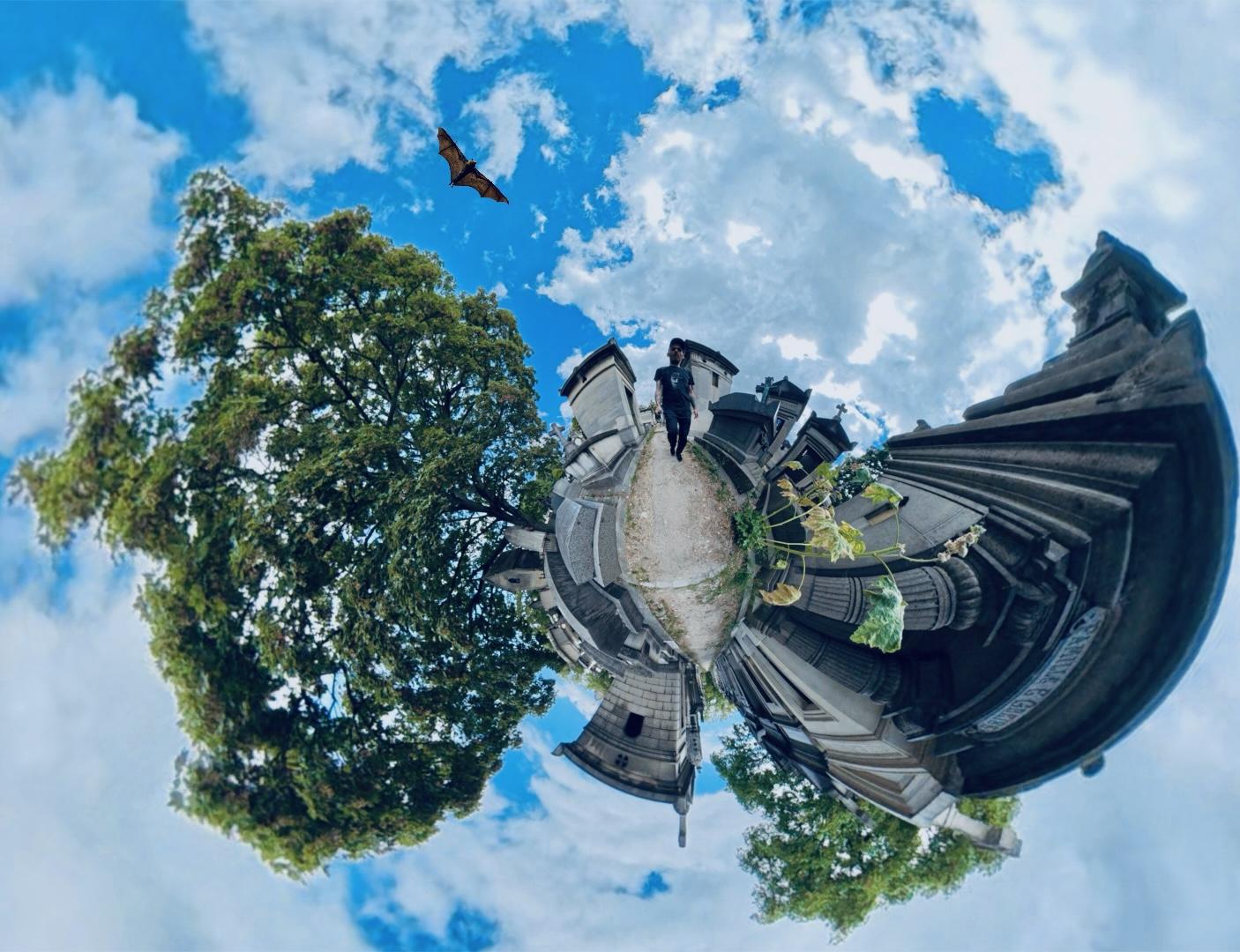 360 cemetery shot