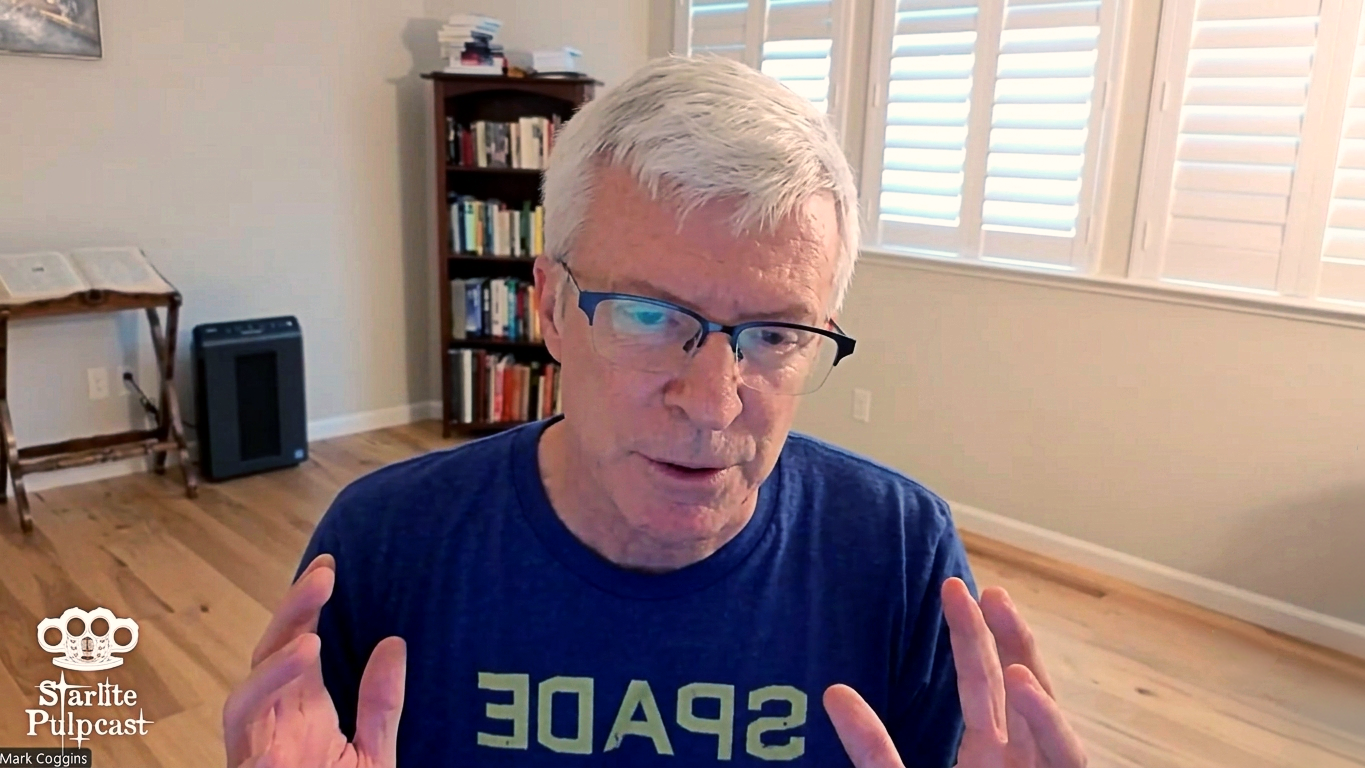 Screenshot of Mark Coggins talking on Youtube video.