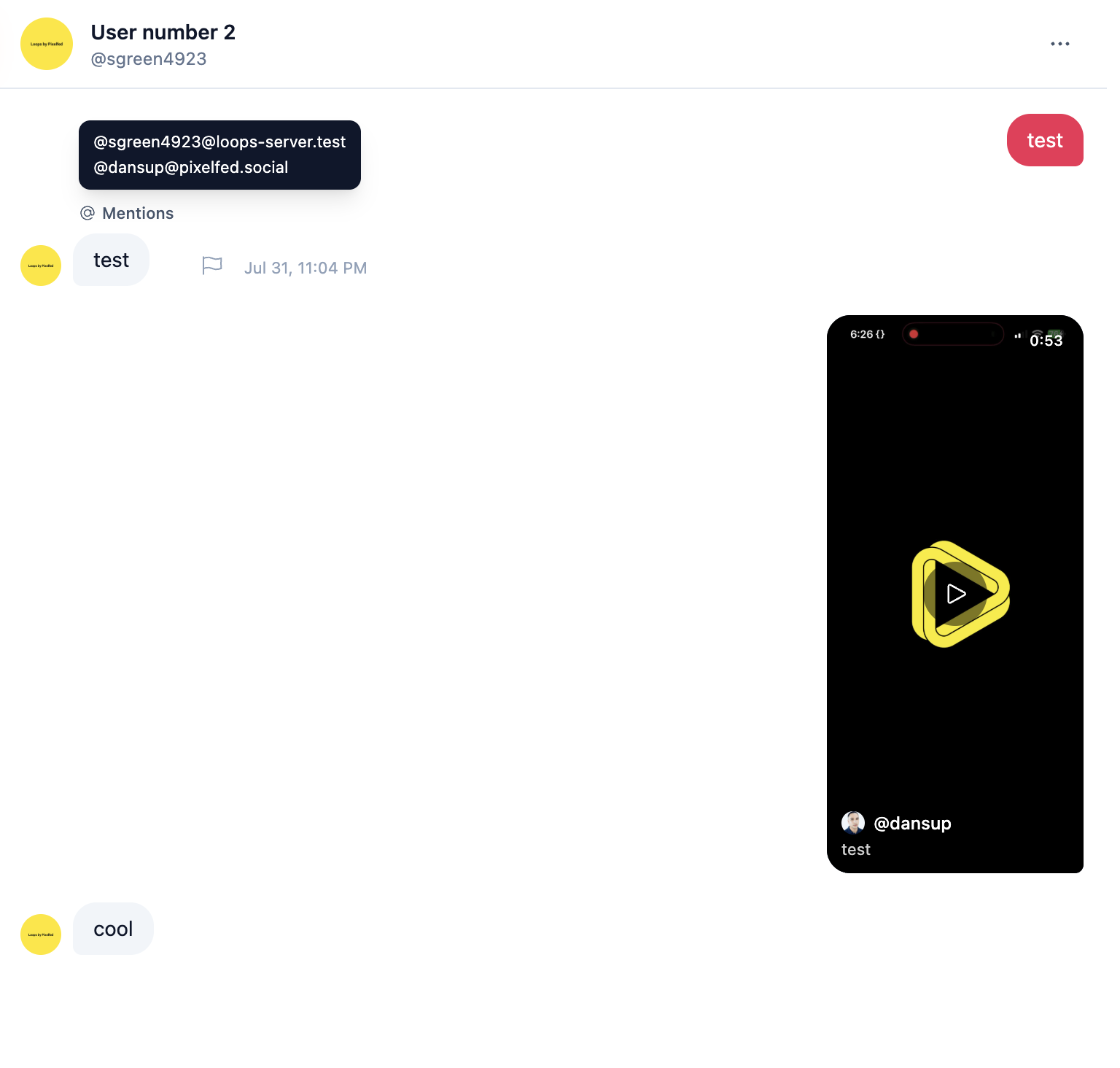 Loops DM webUI