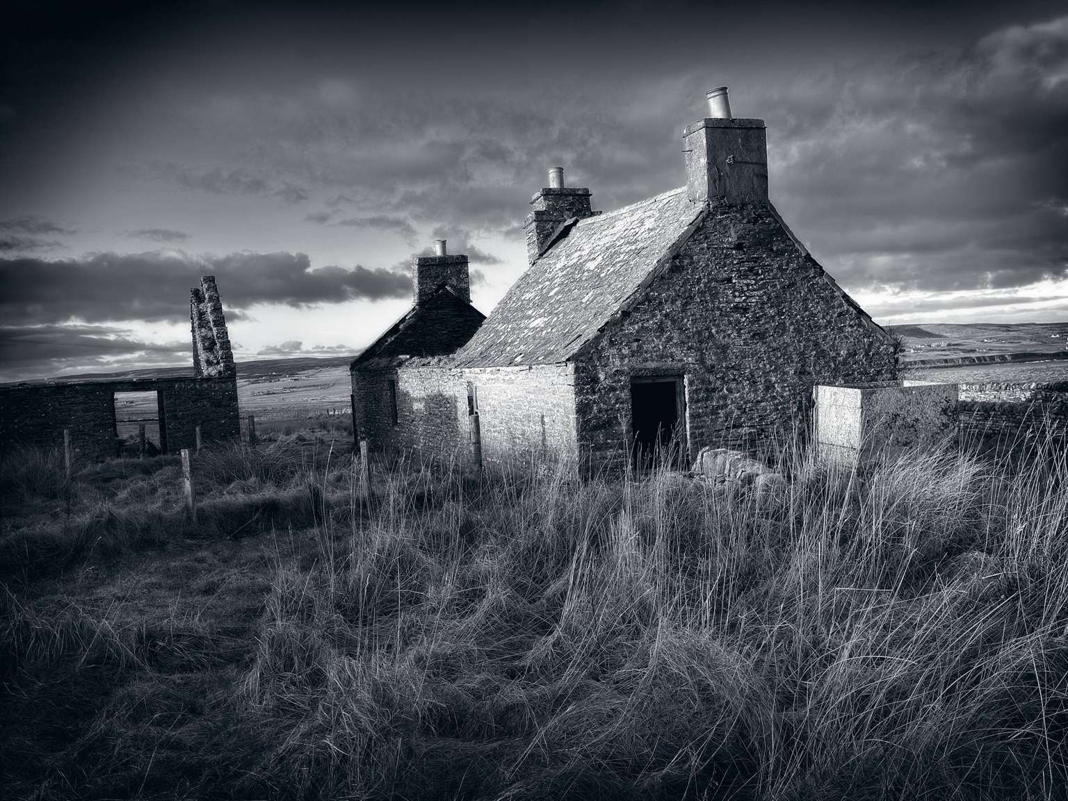 The same image as the first except edited into black-and-white