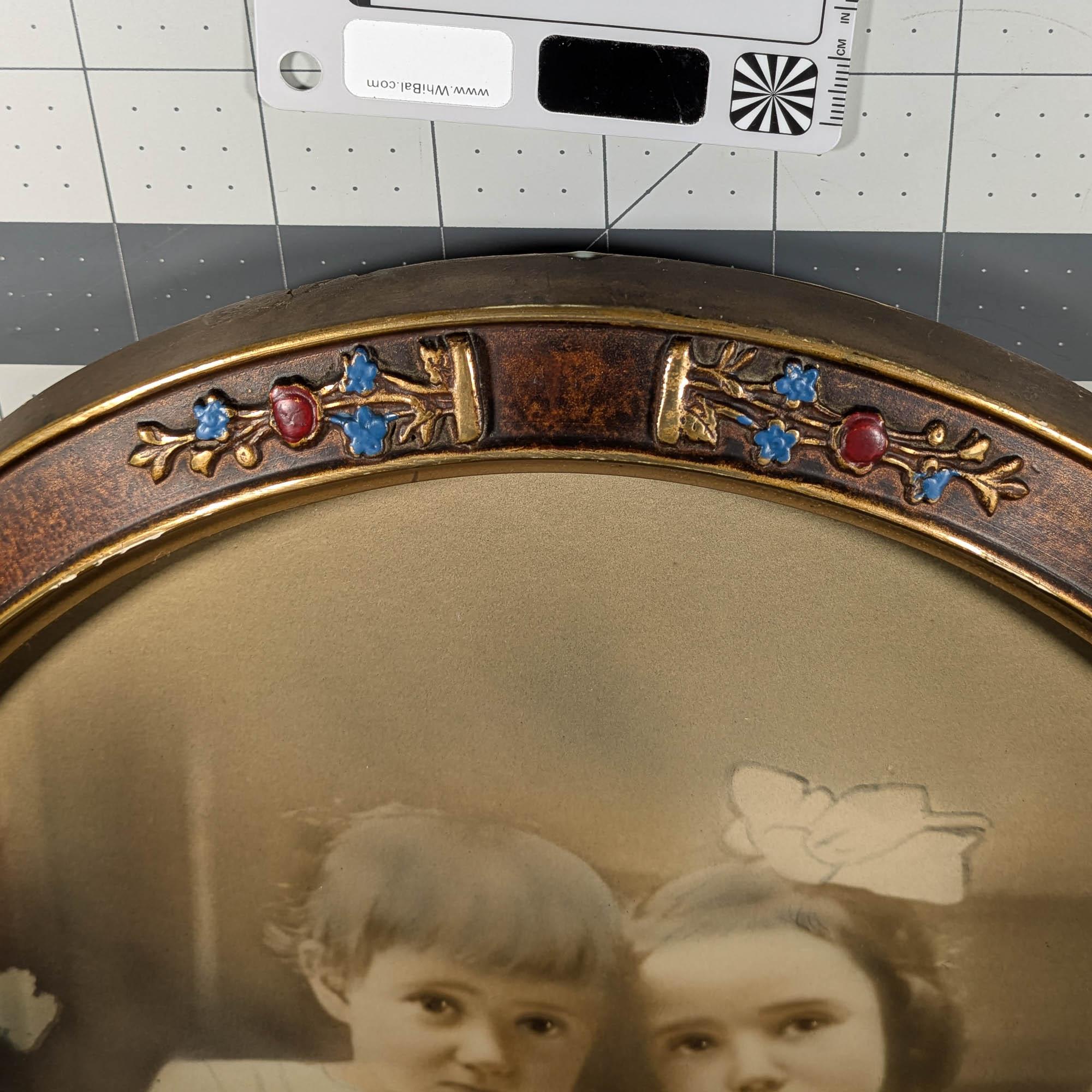 The top part of the frame showing the flower details