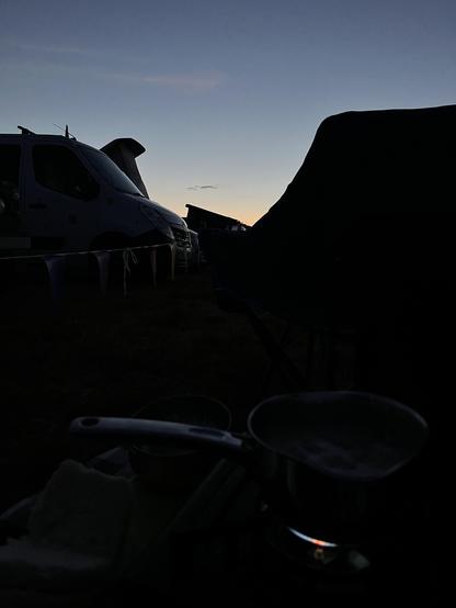 It’s very dark! You might just be able to make out my camping stove 😂