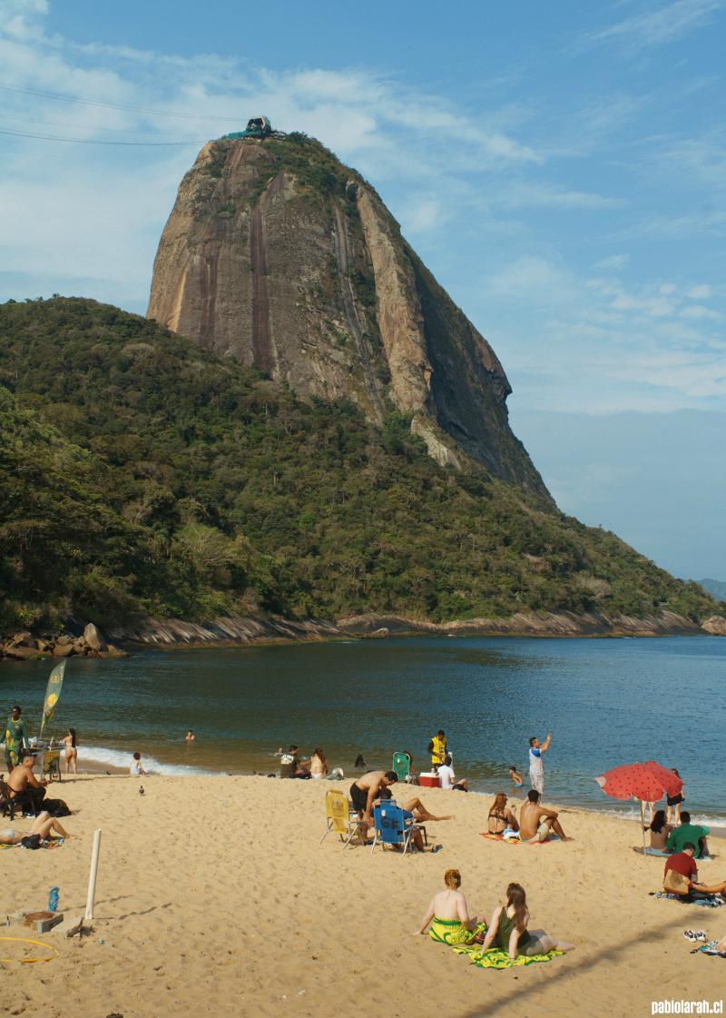 Praia Vermelha with view of Pão de Açucar.