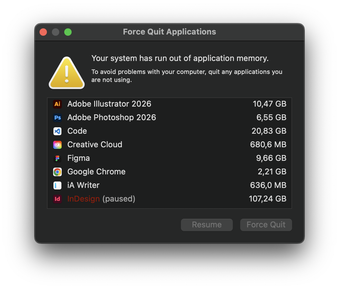 107 GB …  ? 🧐