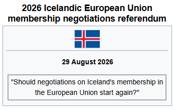 2026 Icelandic European Union membership negotiations referendum