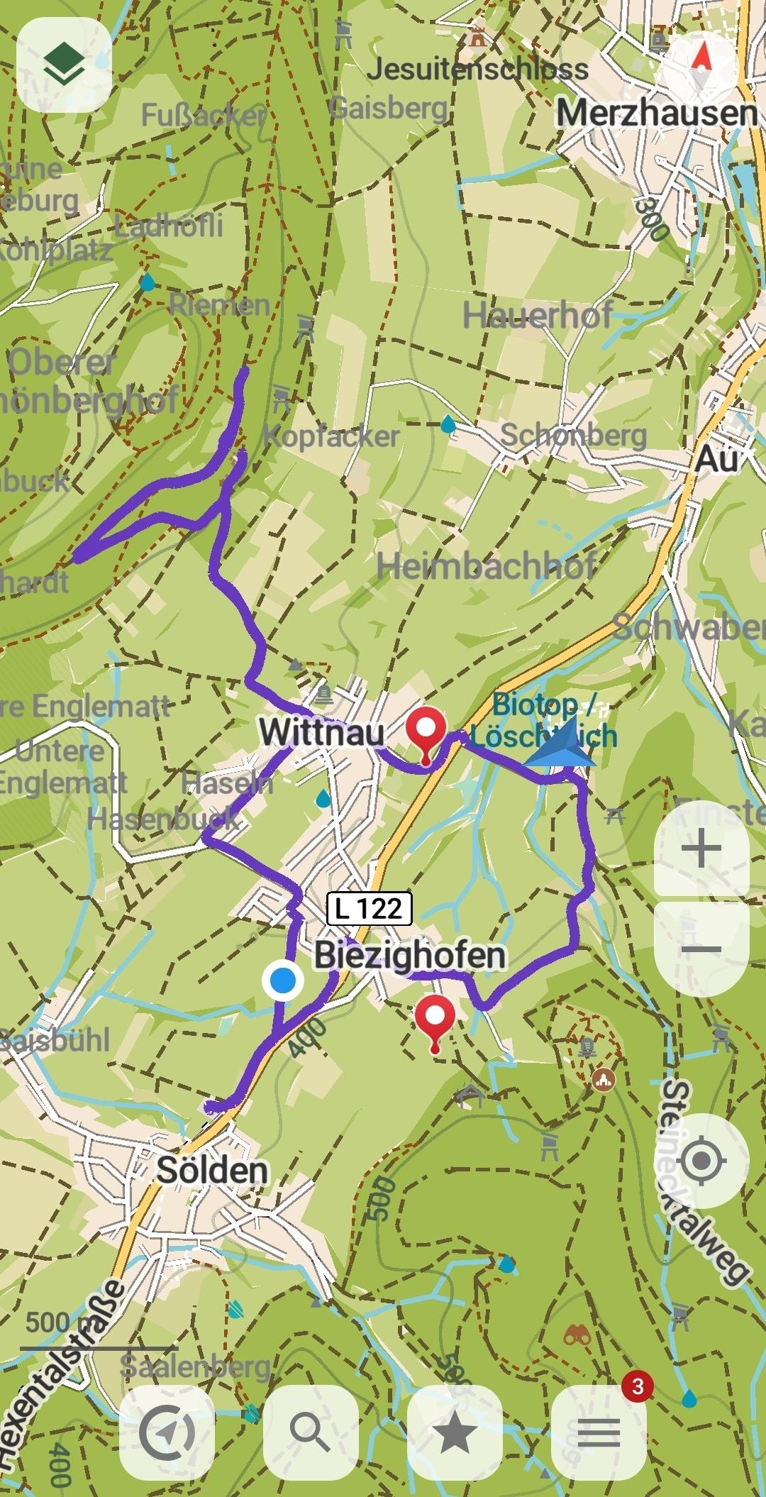 Route Rollatorwanderung vom 29.08.2026