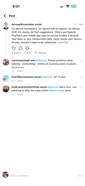 Posted media