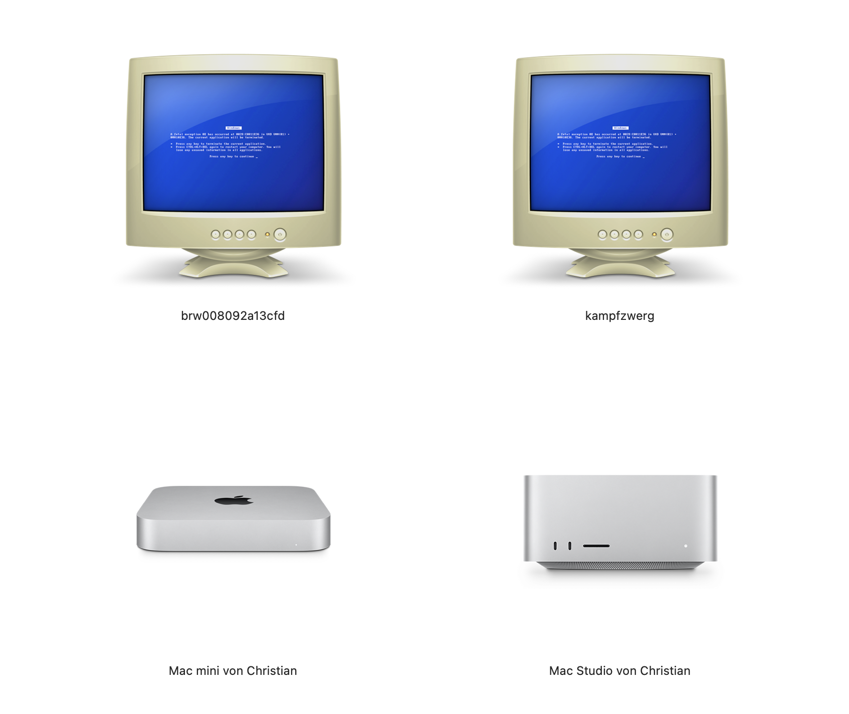 MacOS is trolling other operating systems *so hard* in the network view. All the Macs look sleek and shiny, while eve...