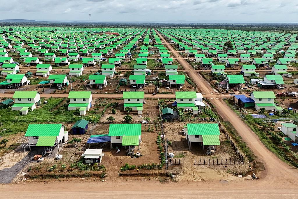A ‘waiting village’ constructed by the government of more than 3,000 houses.