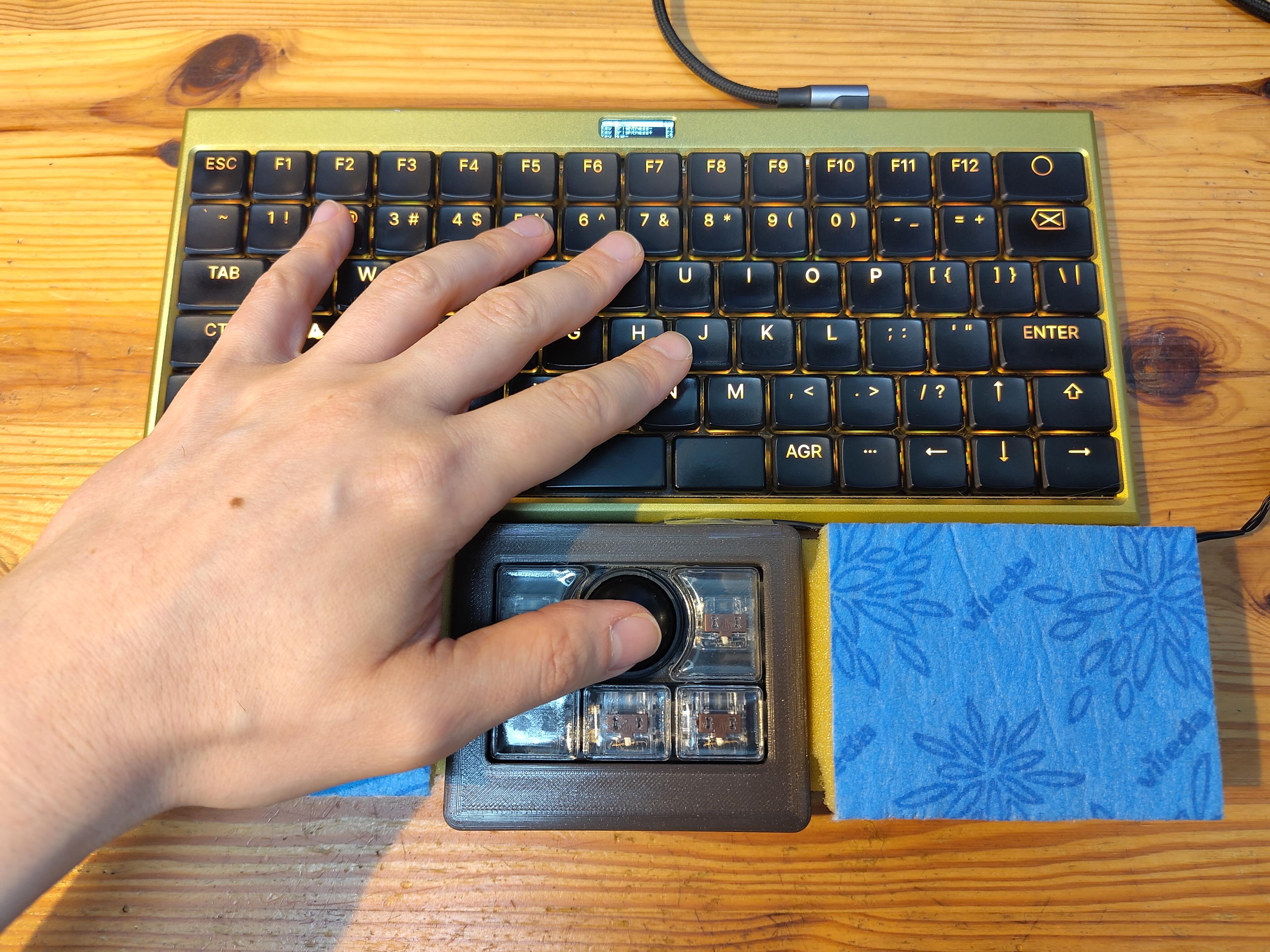 same setup, but left-handed version