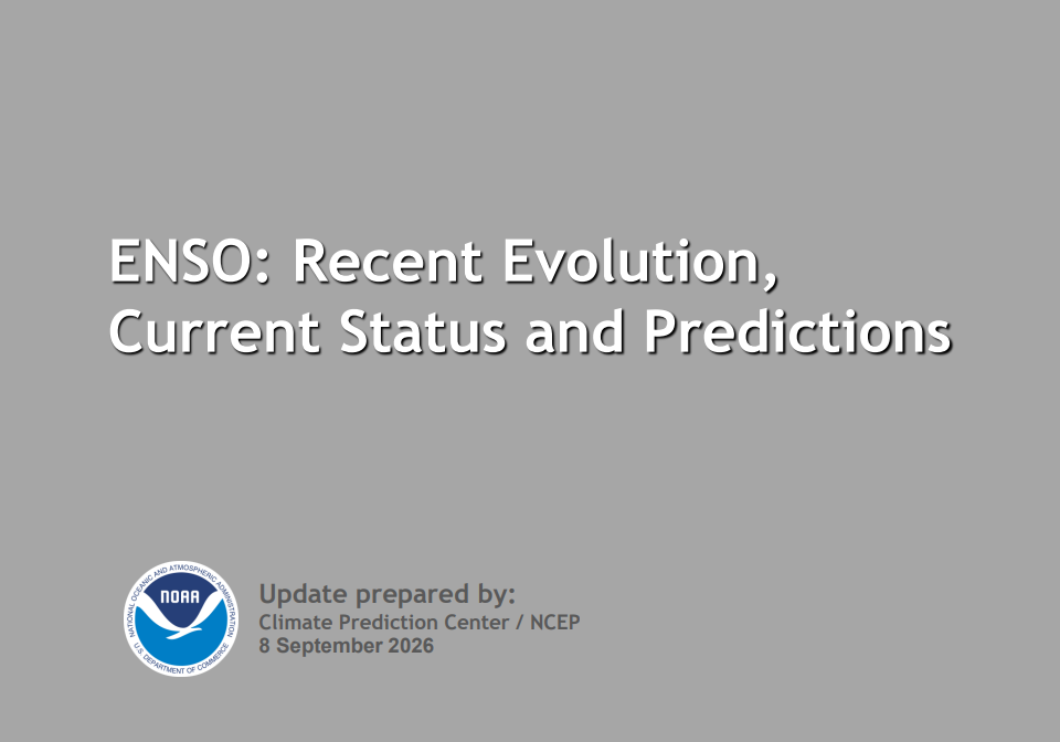 ENSO: Recent Evolution, Current Status and Predictions 08-09-2026