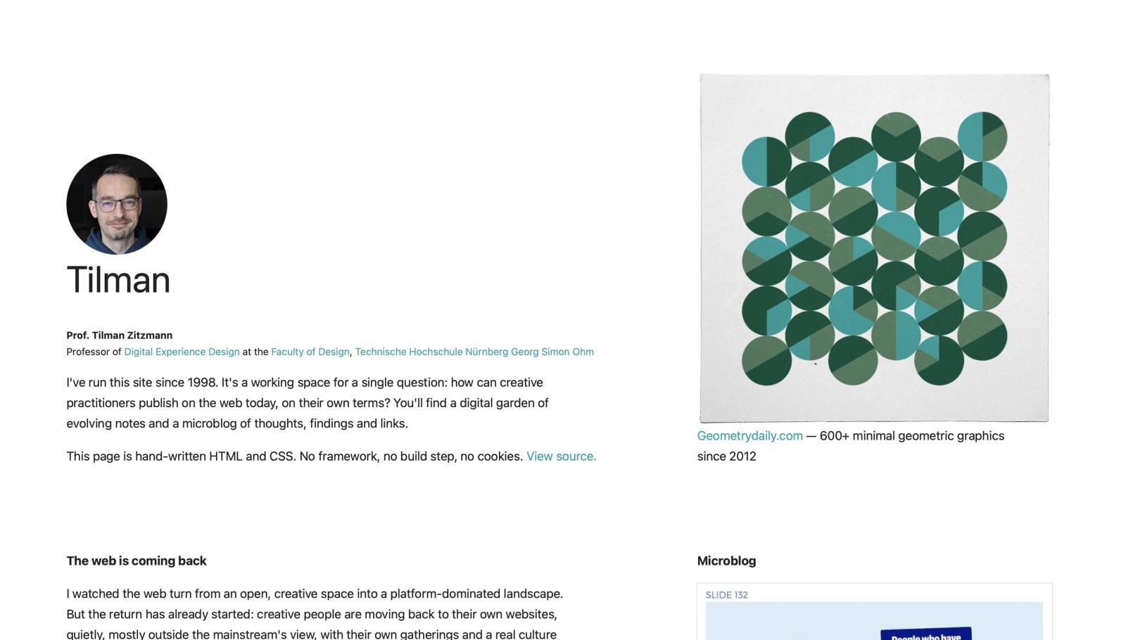 Tilman.me v5.0I relaunched my homepage! Much more informative and actually a good introduction into what I am up to a...