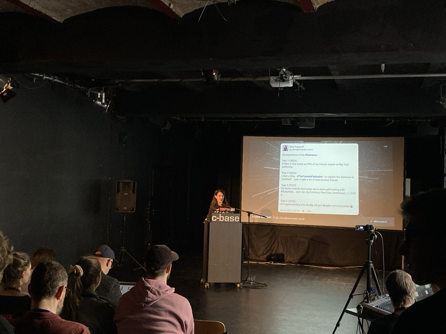 Elena Rossini’s journey on the fediverse from quiet 2021 to setting up mesh networks at home by 2026.
