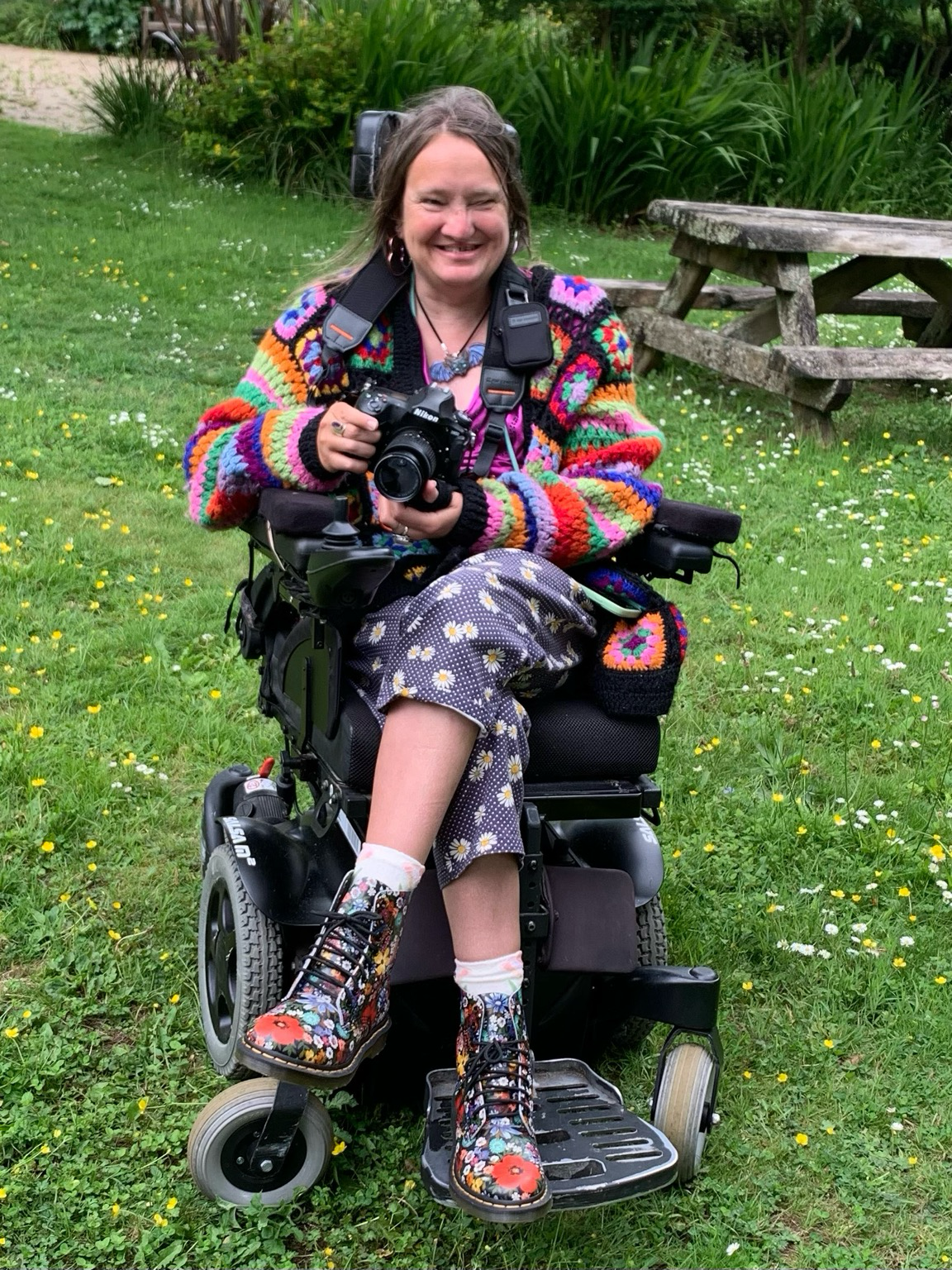 Holding my d850 in my wheelchair