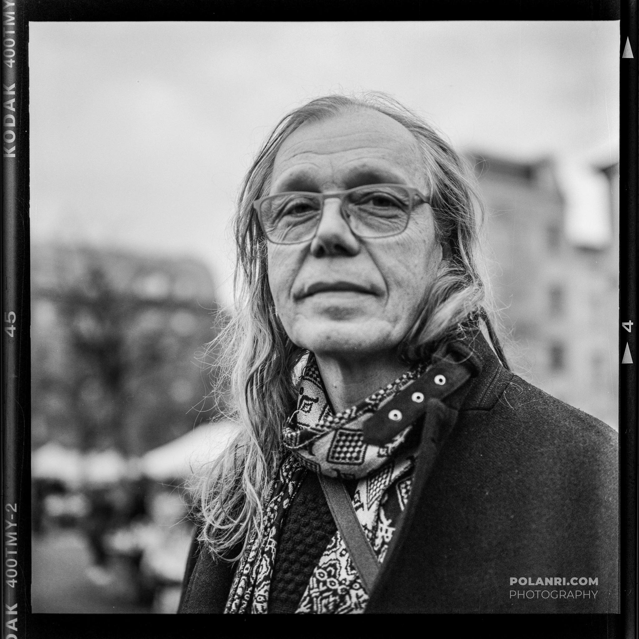Man with a scarf