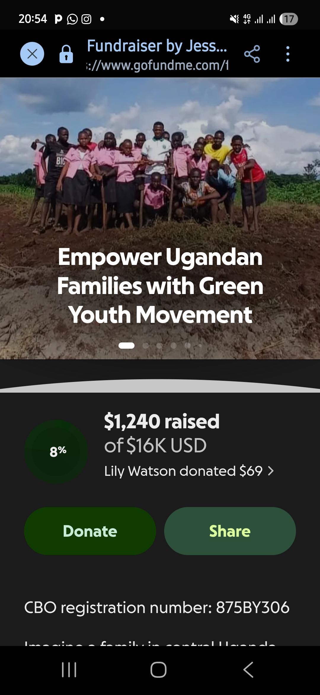 Support our land fundraiser for community empowerment through food production and environmental conservation