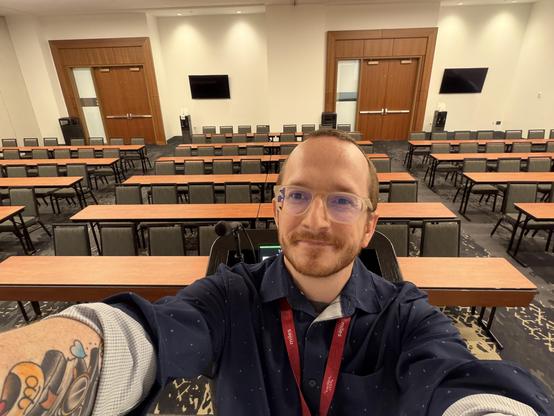 Selfie from stage/podium 