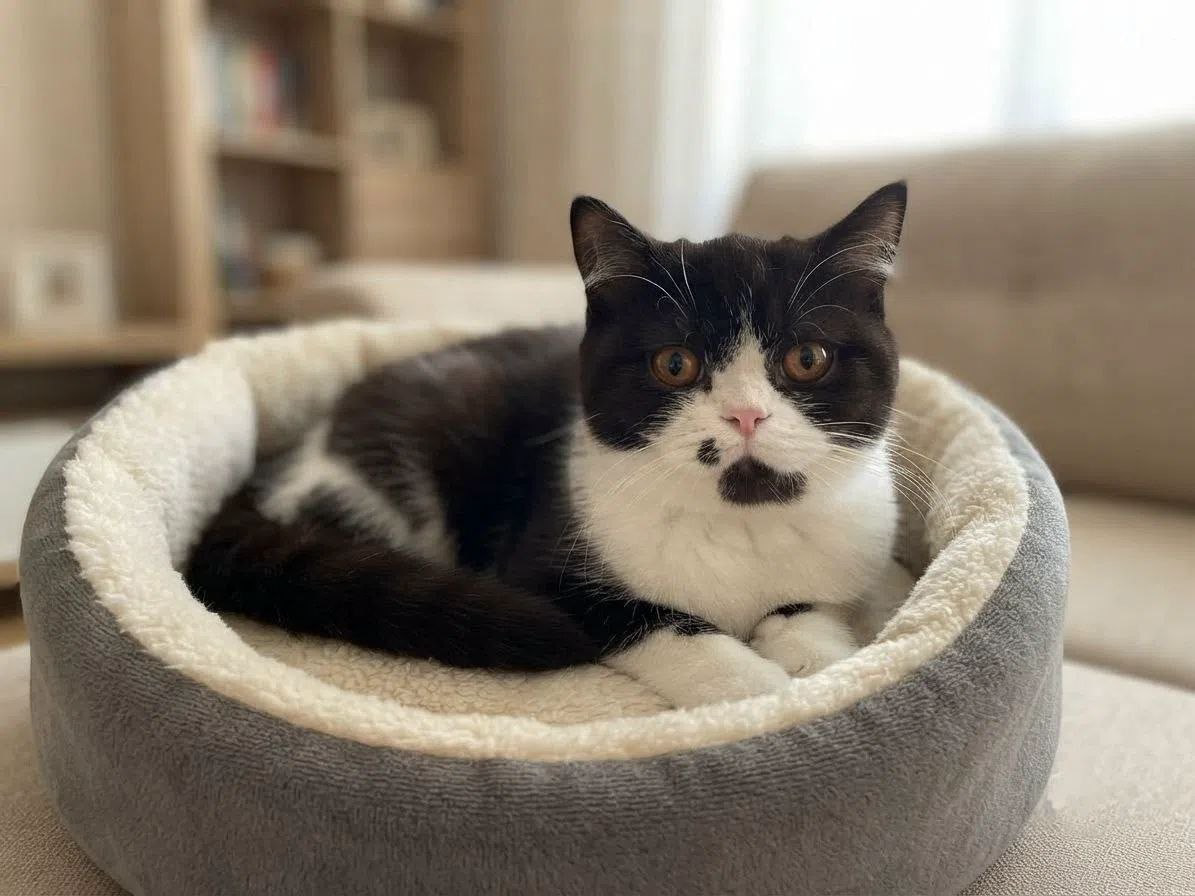 Did you know? 💭 Cats often choose cozy, enclosed beds because they make them feel safe and secure. A comfortable resting spot can help your cat relax and sleep…