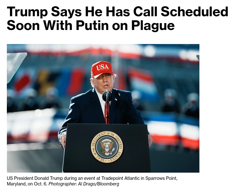 President Donald Trump said he has a call scheduled with Russian President Vladimir Putin to discuss a suspected plague case, amid growing global health concerns over the incident. #Russia #US