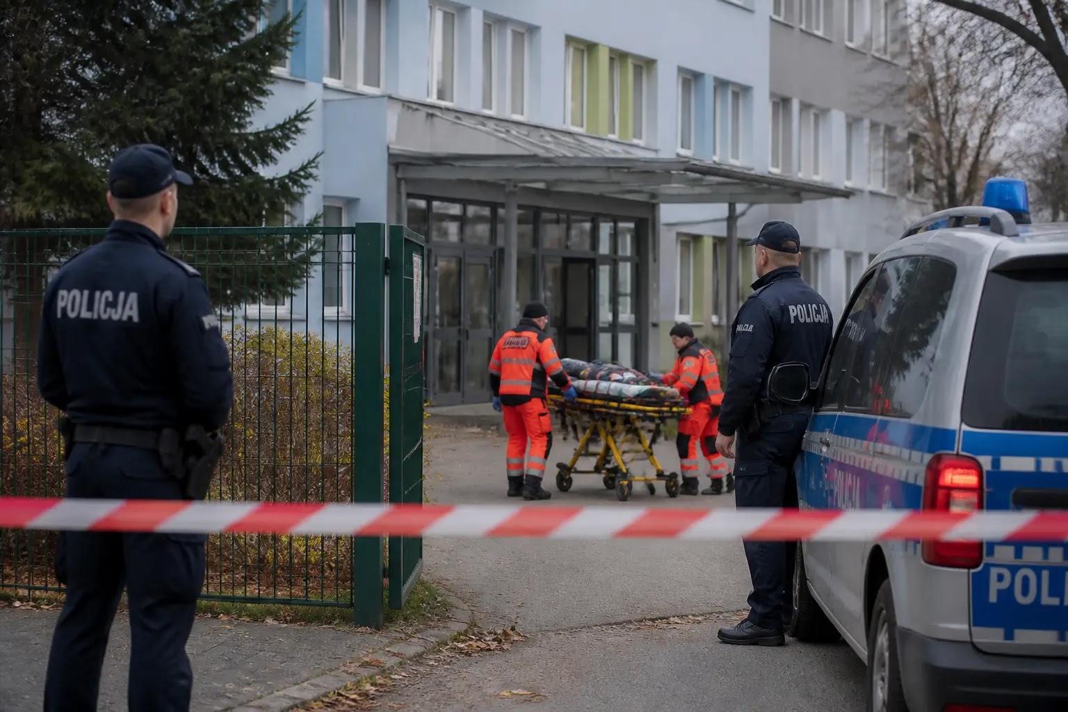 Caretaker killed and two teachers injured in knife attack at Poland schoolA 37-year-old caretaker was killed and two teachers injured in a knife attack at a primary school in Poland, following a series of recent school-related incidents.Europe · Dumpling News #DumplingNews