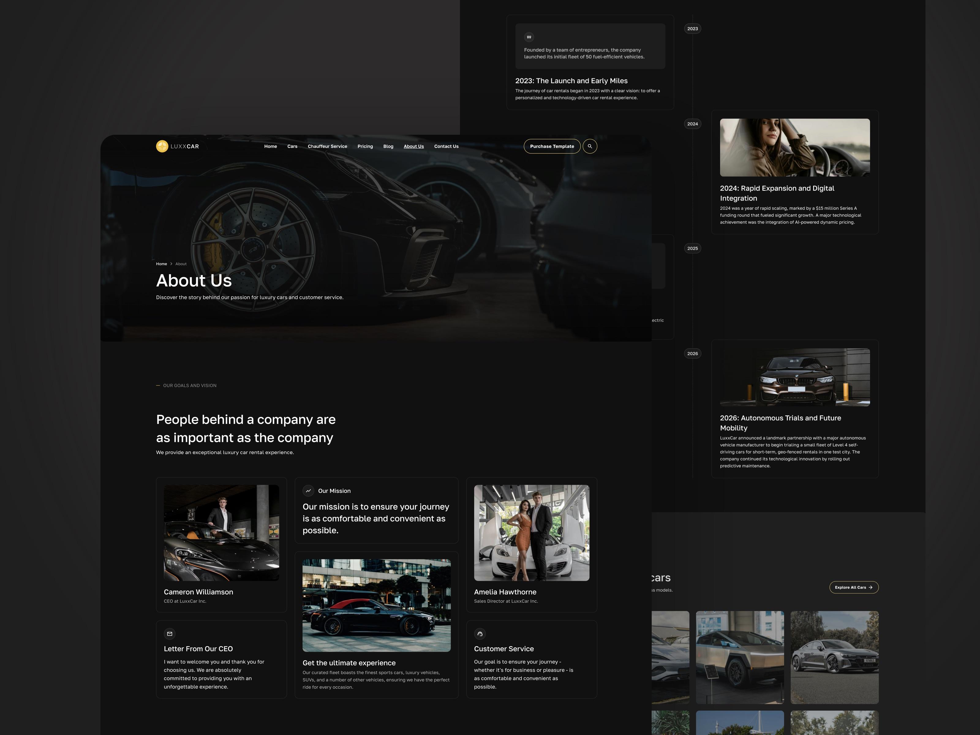 Luxxcar template offers design system for Framer AI agents