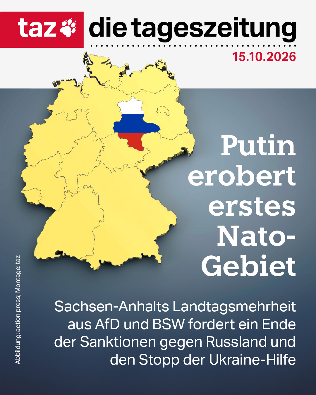 Magdeburger Landtag jetzt Außenstelle des Kreml? AfD und BSW haben in Sachsen-Anhalt ihren ersten gemeinsamen Antrag durchgebracht - und fordern darin ein Ende der Ukraine-Hilfen 👉️ 