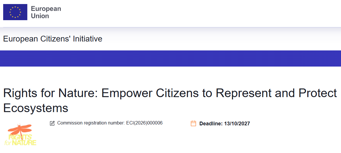 Rights for Nature: Empower Citizens to Represent and Protect Ecosystems