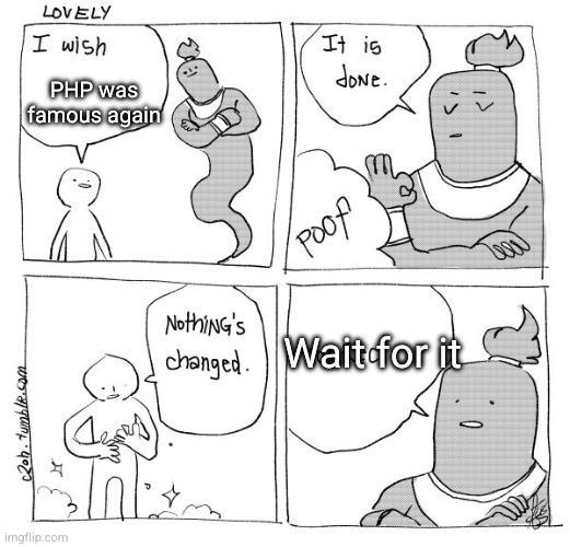 Beware of what you wish for Source: