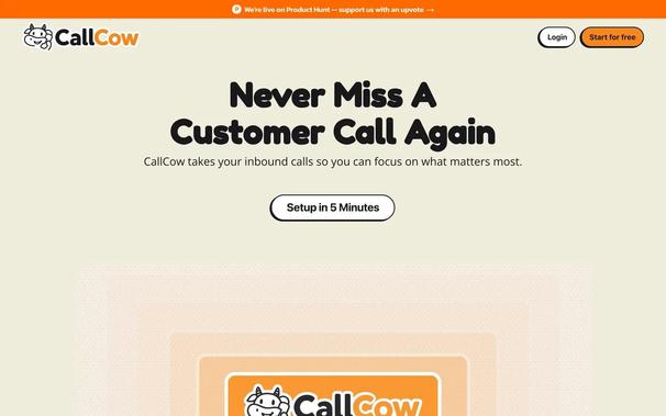 CallCow AI - Automate calls with AI voice agents for small businesses