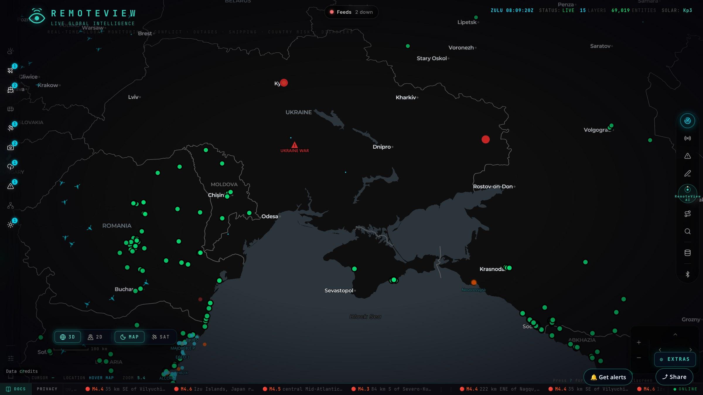 Hundreds of residents have been evacuated from Russian-occupied Oleshky in Ukraine's Kherson region under a rare localised ceasefire (Al Jazeera). Live view of southern Ukraine and the Black Sea. #Kherson #OSINT #geopolitics